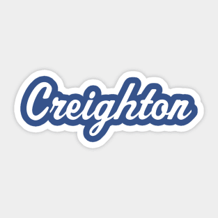 Creighton Blue Jay Retro Script Sticker